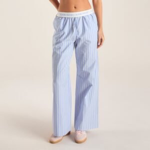 Pinstripe Pants - Blue
