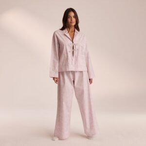 Cotton Pajama Pants - Lilac