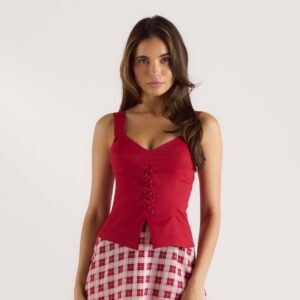 Corset Top - Red