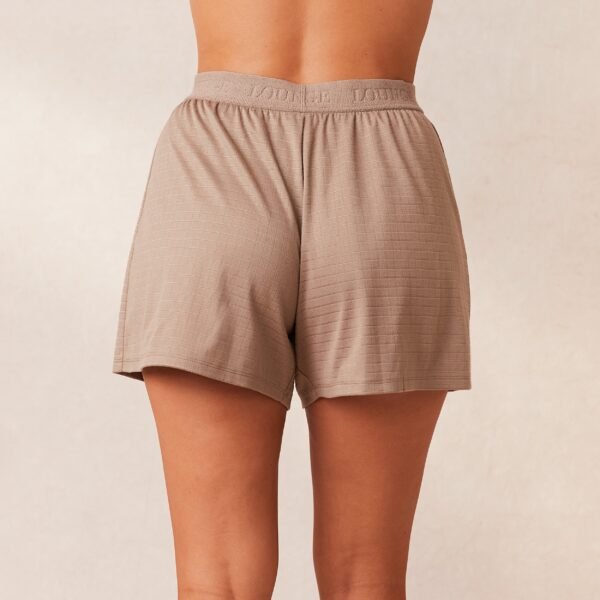 Classic Fleece Oversized Pajama Shorts - Fawn - Image 2