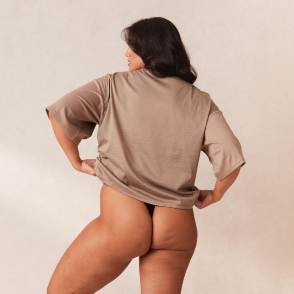 Classic Fleece Oversized Pajama Tee - Fawn - Image 8