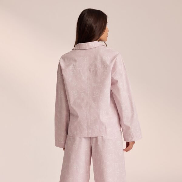 Cotton Pajama Shirt - Lilac - Image 3