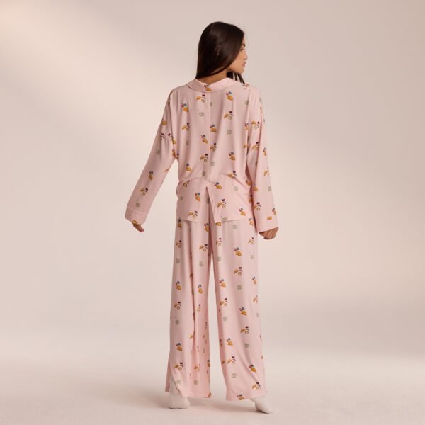 Modal Pajama Shirt - Pink - Image 3