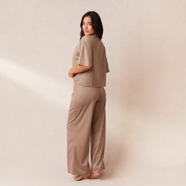 Classic Fleece Oversized Pajama Trousers - Fawn - Image 5