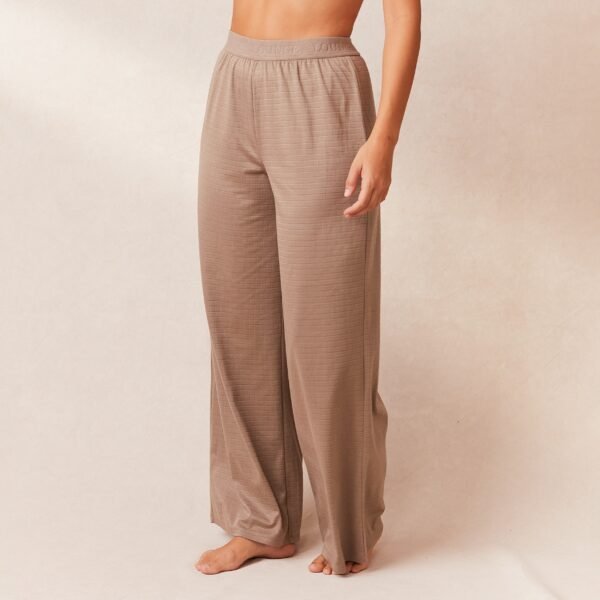 Classic Fleece Oversized Pajama Trousers - Fawn - Image 6